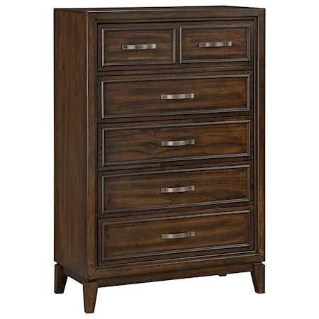 Transitional 6-Drawer Chest